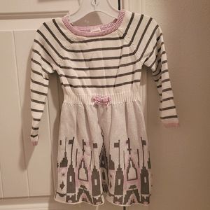 💜 Toddler girl striped sweater dress size 2T